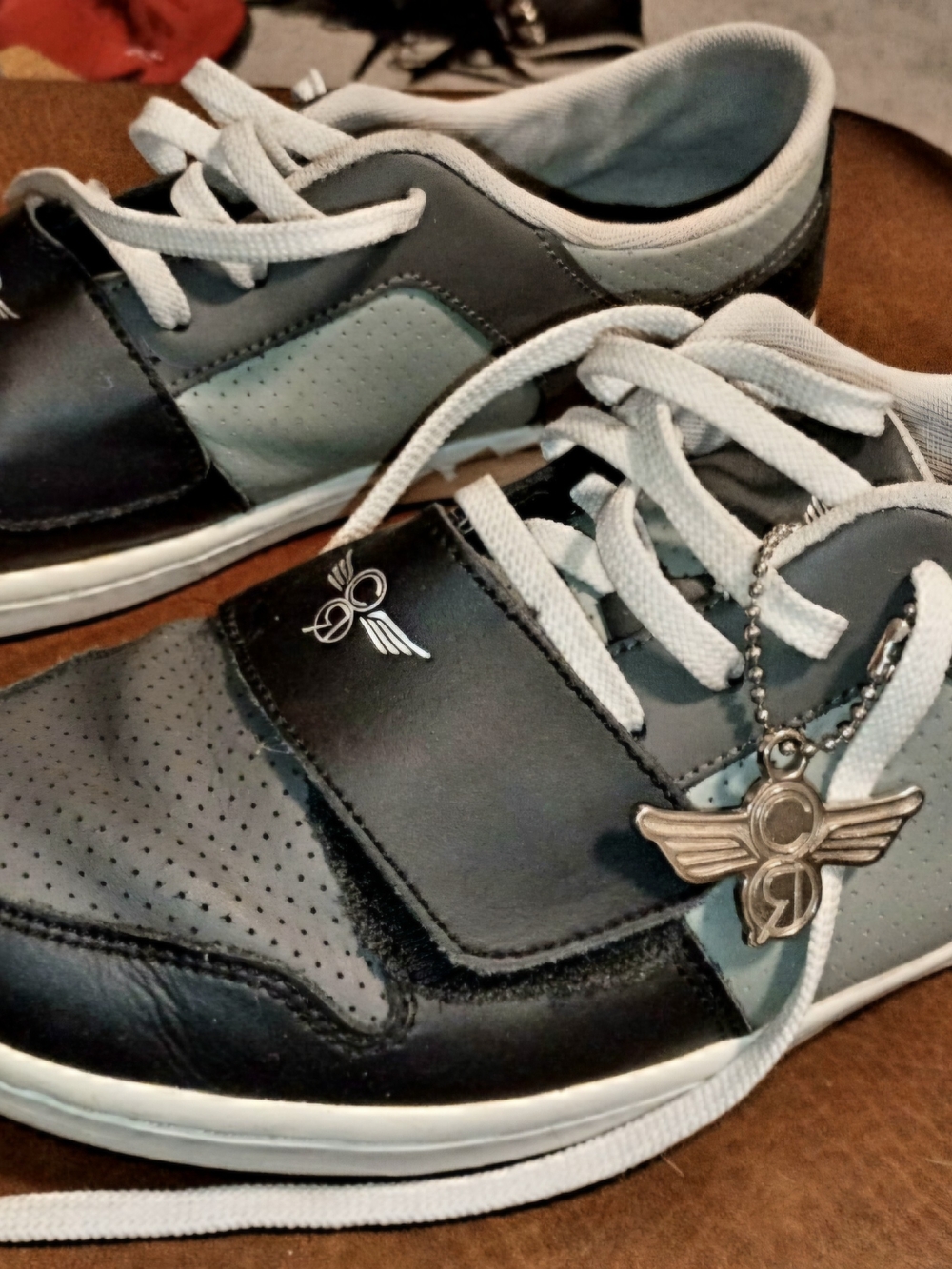 Creative Recreation Men’s Gray and Black Lace-Up Sneakers